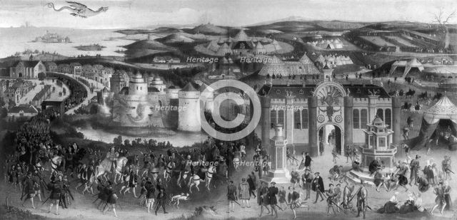 Meeting of Henry VIII and Francis I, at The Field of Cloth of Gold, 1520', (1902). Artist: Unknown