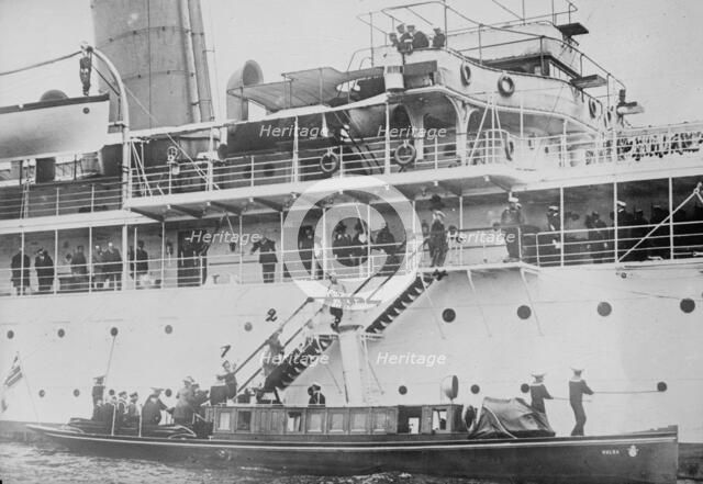 Meeting of Kaiser and King of Italy, 1913. Creator: Bain News Service.