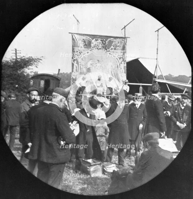 Meeting of London City Mission (LCM) at Barnet Fair, Barnet, London, early 20th century. Artist: John Galt