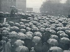 Meeting of London business men on Tower Hill, held after sinking of the Lusitania, c.1915