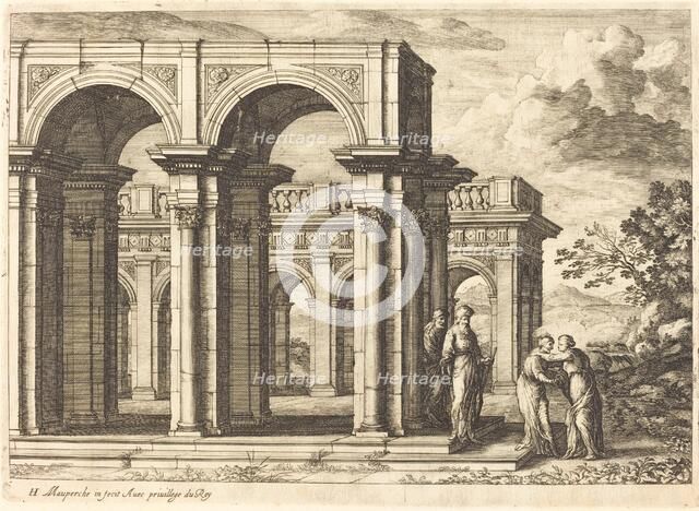 Meeting of Mary and Elizabeth. Creator: Henri Mauperché.