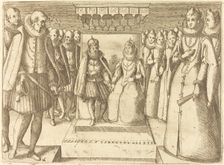 Meeting of Margaret of Austria and Philip III, 1612. Creator: Jacques Callot