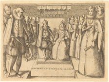 Meeting of Margaret of Austria and Philip III, 1612. Creator: Jacques Callot