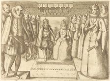 Meeting of Margaret of Austria and Philip III, 1612. Creator: Jacques Callot