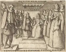 Meeting of Margaret of Austria and Philip III [recto], 1612. Creator: Jacques Callot