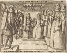 Meeting of Margaret of Austria and Philip III [recto], 1612. Creator: Jacques Callot
