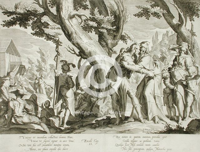 Meeting of Moses and Jethro, 1607. Creator: Willem van Swanenburg.