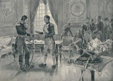 Meeting of Napoleon and Tolstoi in Paris, 1807 (1896)