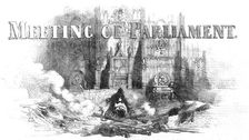 Meeting of Parliament, 1854. Creator: Unknown