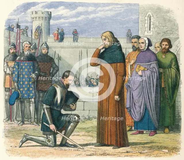 'Meeting of Richard and Henry', 1399 (1864). Creator: James William Edmund Doyle.