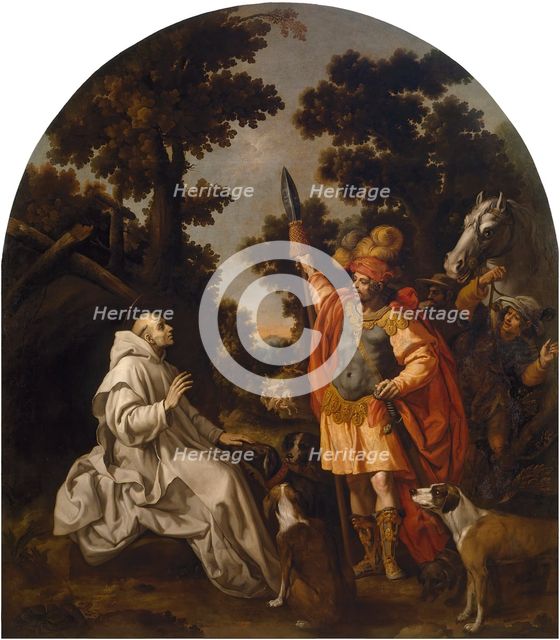 Meeting of Saint Bruno with the Count of Sicily and Calabria, 1626. Creator: Vicencio Carducho.