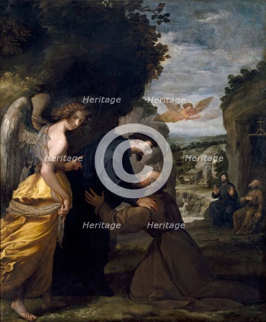 Meeting of Saint John of Matha and Saint Felix of Valois, 1634. Creator: Vicencio Carducho.