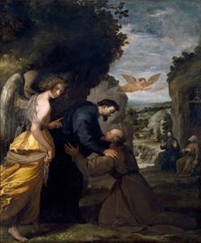 Meeting of Saint John of Matha and Saint Felix of Valois, 1634. Creator: Vicencio Carducho