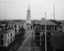 Meeting St. [Street, looking] south, Charleston, S.C., c1907. Creator: Unknown