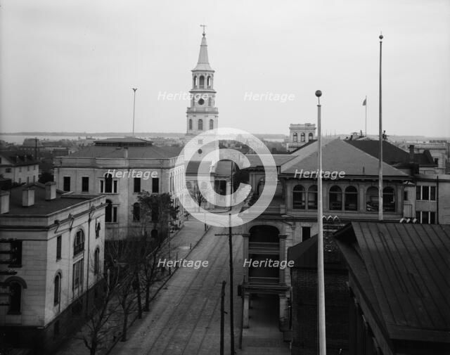 Meeting St. [Street, looking] south, Charleston, S.C., c1907. Creator: Unknown.