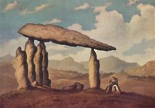Megalithic Tomb at Pentre Ifan, Pembrokeshire 1835, (1946). Artist: Richard Tongue
