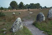 Megalithic alignments at Carnac, 34th century BC
