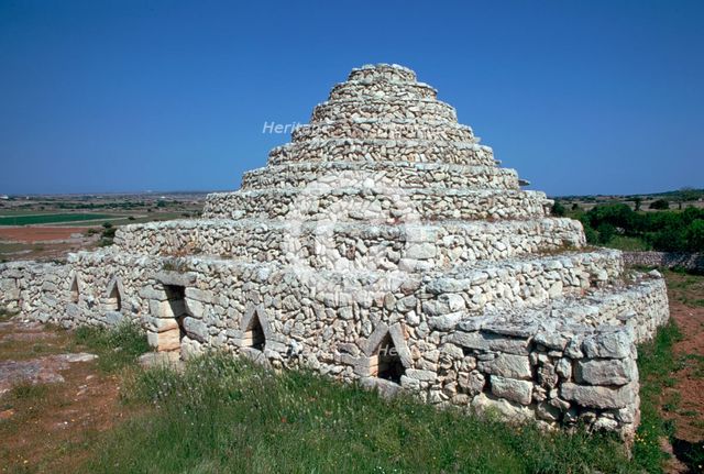 Megalithic structure near Ses Arentes. Artist: Unknown