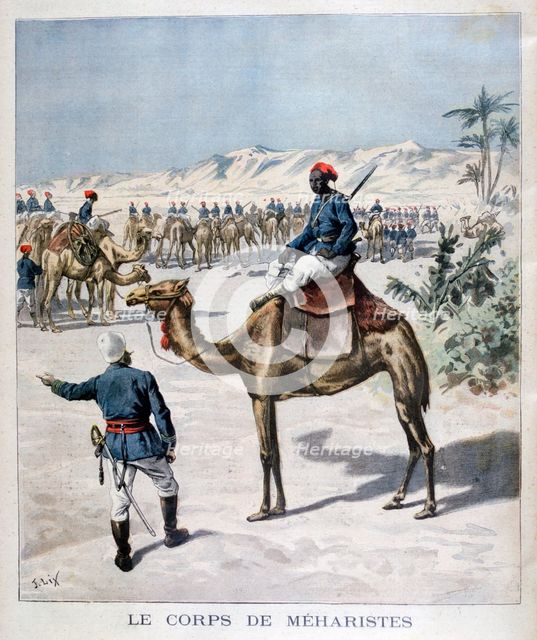 Mehariste corps, 1894. Artist: Frederic Lix