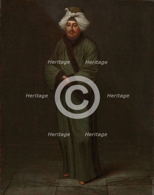 Mehmet, the vizir kâhyasi, c.1727-c.1730. Creator: Jean Baptiste Vanmour.