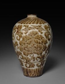 Meiping Vase: Cizhou Ware, 1100s. Creator: Unknown