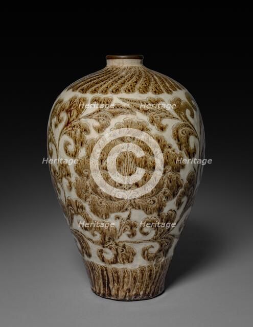 Meiping Vase: Cizhou Ware, 1100s. Creator: Unknown.