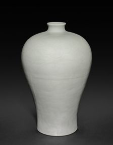 Meiping Vase with Cloud Collars and Peony Sprays, 1403-1424. Creator: Unknown