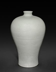 Meiping Vase with Cloud Collars and Peony Sprays, 1403-1424. Creator: Unknown