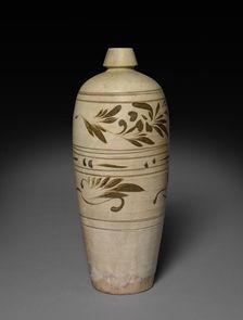 Meiping (Plum Blossom Vase): Cizhou Ware, 12th-13th Century. Creator: Unknown