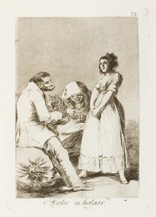 Mejor es holgar.; Los Caprichos, pl.73, 1799. Creator: Francisco Goya