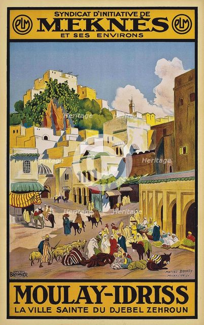 Meknès - Moulay Idriss, 1932. Creator: Brondy, Matteo (1866-1954).