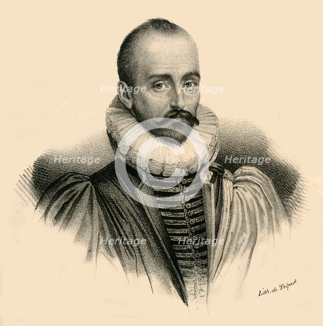 'Mel. de Montaigne', (1533-1592), c1830. Creator: Francois-Seraphin Delpech.