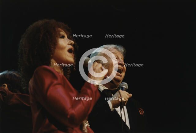 Mel Torme, Cleo Laine, Barbican, London, 1991. Creator: Brian Foskett.