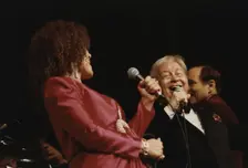 Mel Torme, Cleo Laine, Barbican, London, 1991. Creator: Brian Foskett