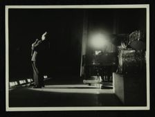 Mel Torme (vocals) in concert at the Bristol Hippodrome, 1950s. Creator: Denis Williams