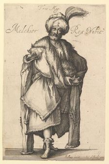 Melchior, after Three Magi series by Jacques Bellange, ca. 1615. Creator: Matthaus Merian