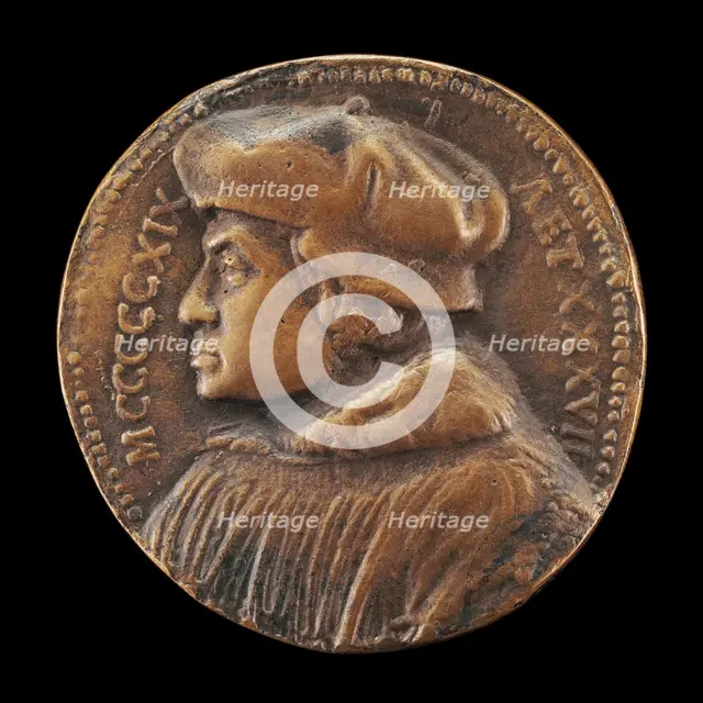 Melchior Pfinzing, 1481-1535, Provost of Saint Sebald's in Nuremberg [obverse], 1519. Creator: Hans Schwarz.