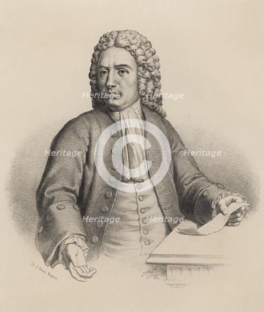 Melchor Rafael Macanas (or Macanaz) (1670-1760), Secretary of Philip V, politician and writer, di…