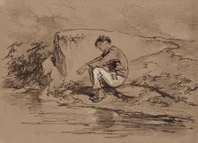 Melancholia, 1852-1866. Creator: Paul Gavarni