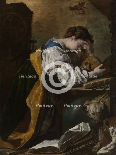 Melancholia, c. 1615. Creator: Domenico Fetti.