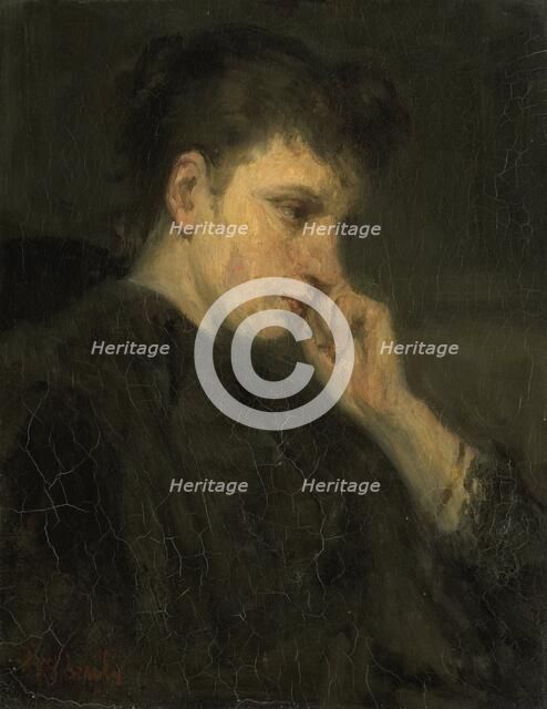 Melancholy', 1880-1899. Creator: Jozef Israels.