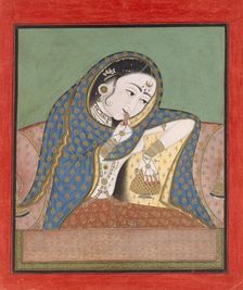 Melancholy Courtesan, ca. 1750. Creator: Unknown