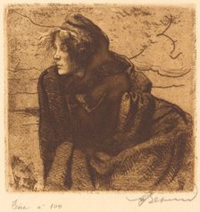 Melancholy (Mélancolie), 1888. Creator: Paul Albert Besnard