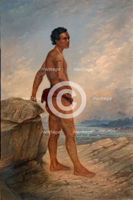 Melanesian Man, ca. 1890-1899. Creator: Antonio Zeno Shindler.