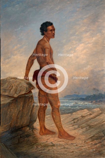 Melanesian Man, ca. 1890-1899. Creator: Antonio Zeno Shindler.