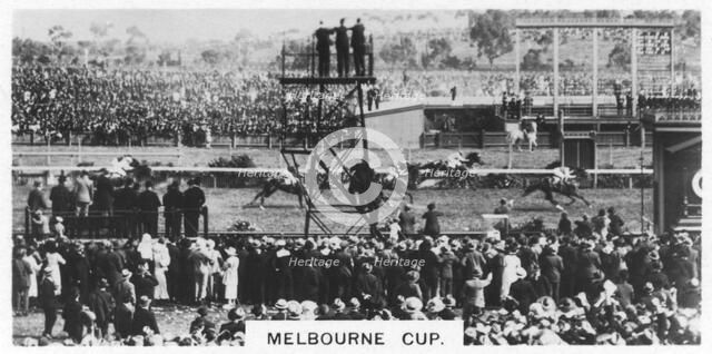 Melbourne Cup, Australia, 1928. Artist: Unknown