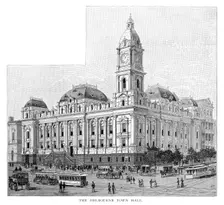 Melbourne Town Hall, Victoria, Australia, 1886