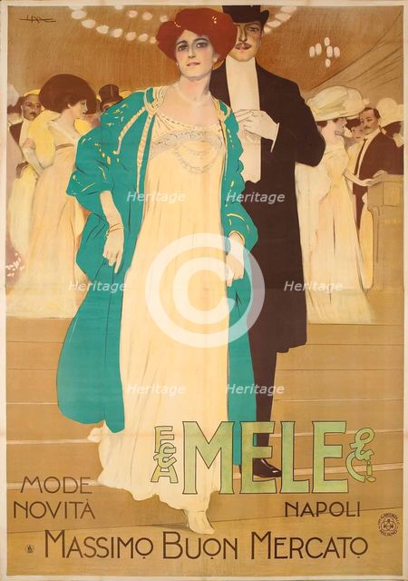 Mele Mode Novità, 1909. Creator: Metlicovitz, Leopoldo (1868-1944).