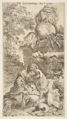Melencholia, ca. 1645-1646. Creator: Giovanni Benedetto Castiglione