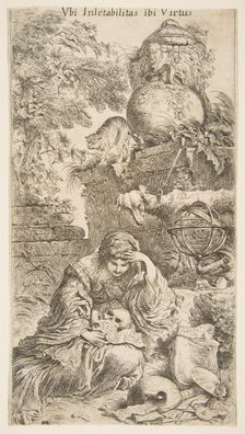 Melencholia, ca. 1645-1646. Creator: Giovanni Benedetto Castiglione